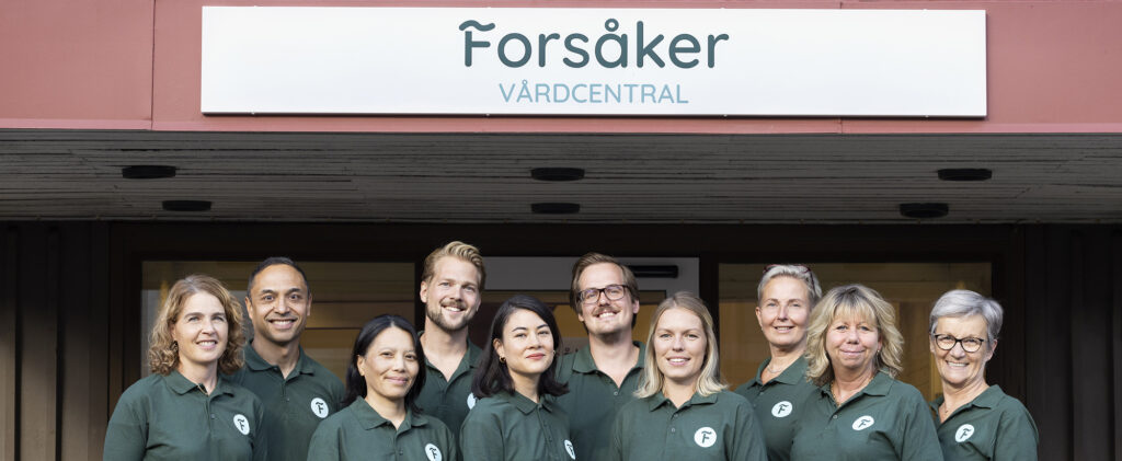 Gruppbild personal Forsåker Vårdcentral & BVC i Mölndal